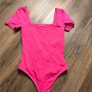 Babaton Bright Pink Bodysuit